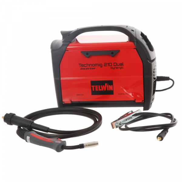 Telwin Technomig 210 Dual Synergic - Inverter-Drahtschweißgerät - Für MIG-MAG/FLUX/BRAZING/MMA/ WIG DC-Lift