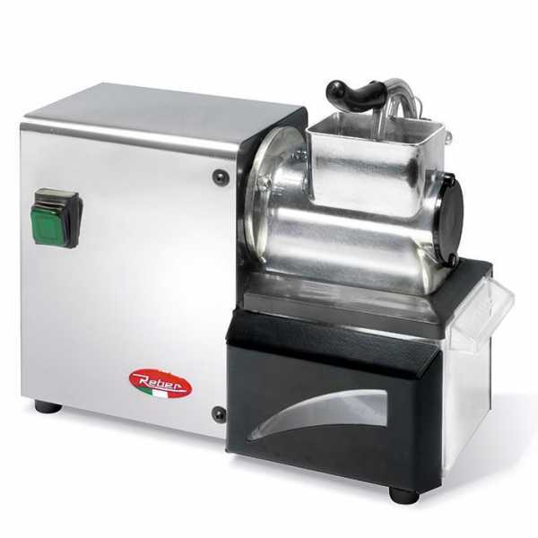Reber 10053N INOX - Elektro-Küchenreibe - N.3 - aus Aluminium und Stahl - Motor 200W