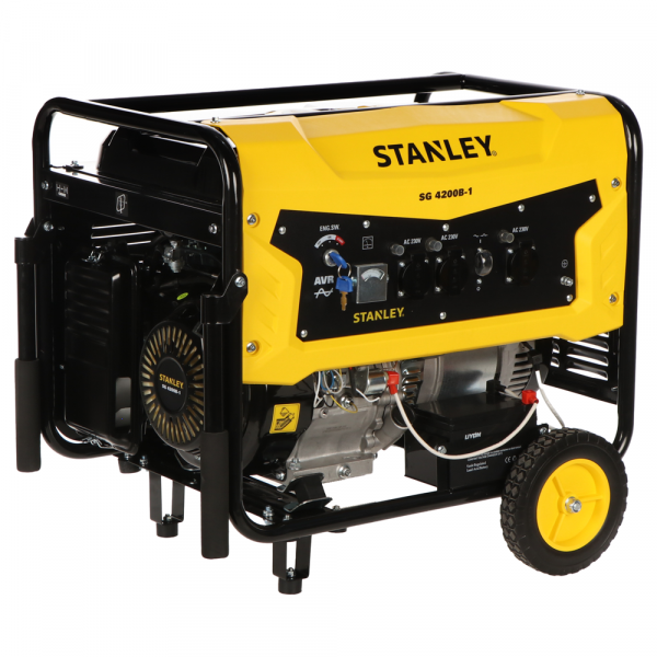 Stanley SG 4200B-1 - Benzin Stromerzeuger - AVR - 4,3 kW - Dauerbetrieb 4,0 kW - 230V