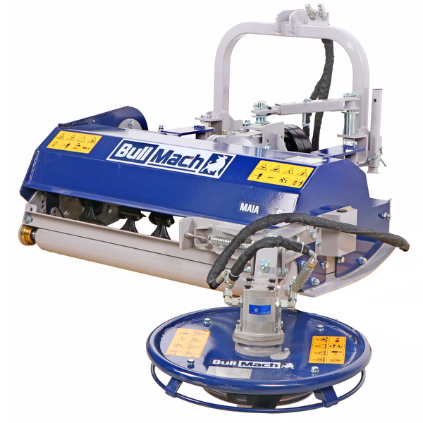 BullMach Maia 135 S  Schlegelmulcher für Traktor mit Schwenkscheibe  Mittlere Serie  Manuelle Seitenverstellung