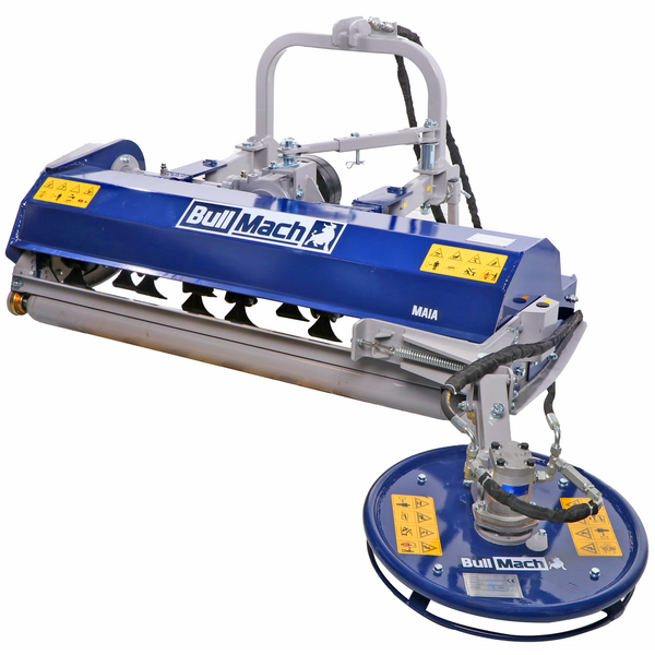 BullMach Maia 155 S  Schlegelmulcher für Traktor mit Schwenkscheibe  Mittlere Serie  Manuelle Seitenverschiebung