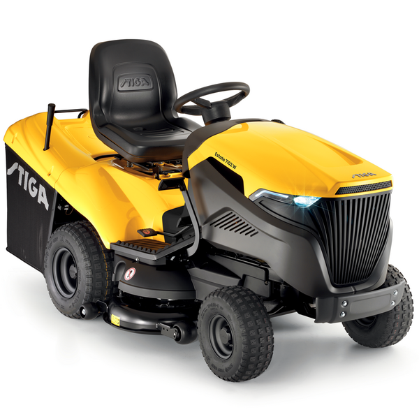 Stiga Estate 7102 W - Aufsitzmäher - hydrostatisches Getriebe - Grasfangbehälter - Mulchkit