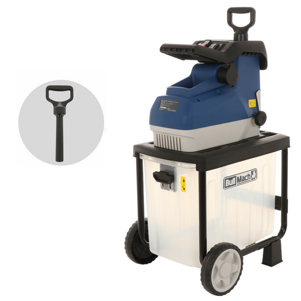 BullMach Tersic 45 Roller - Elektro Häcksler - mit Auffangkorb