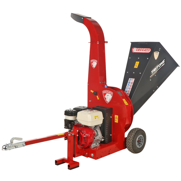 Ceccato Tritone BIG - Benzin-Häcksler mit Anhängerkupplung - Honda Motor GX 390
