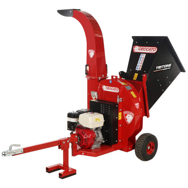 Ceccato Tritone Monster - Benzin-Häcksler mit Anhängerkupplung - Motor Honda GX390