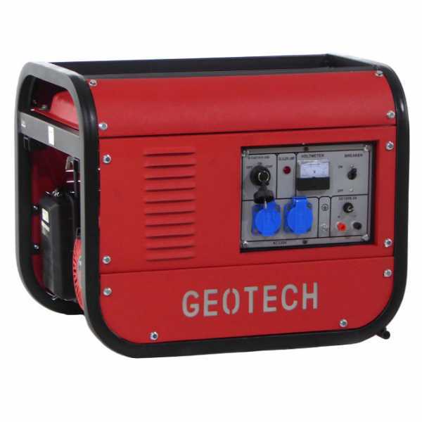 GeoTech GGSA3000ES - Benzin-Stromerzeuger mit AVR-Regelung und Elektrostarter 2.7 kW - Dauerleistung 230V - 2.5 kW - 230V