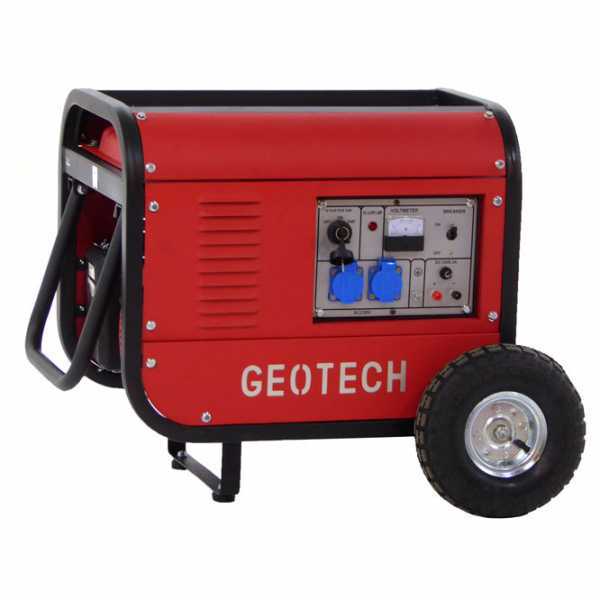 GeoTech GGSA3000ES - Stromerzeuger mit Rädern und AVR-Regelung und Elektrostarter 2.7 kW - Dauerleistung 2.5 kW - 230V