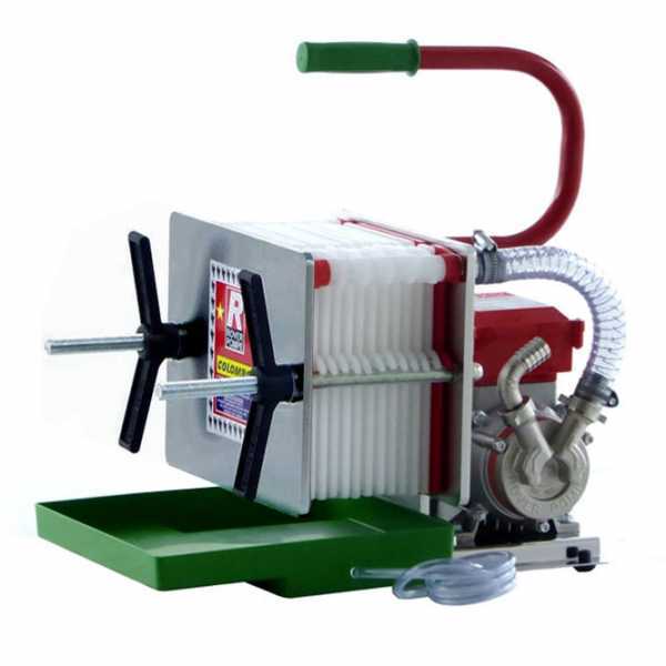 Rover Colombo 12 INOX Schichtenfilter mit Kartons für Weinfiltern - Edelstahlgehäuse