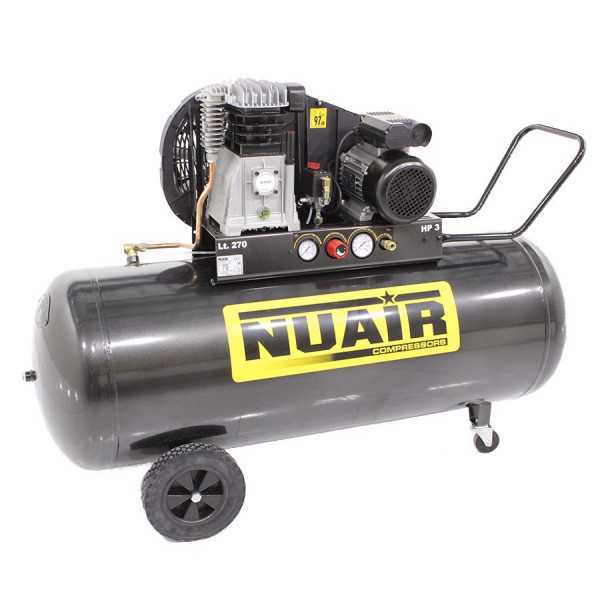 Nuair B 3800B/3M/270 TECH - Elektrischer Kompressor mit Riemenantrieb - Motor 3PS - 270 Lt im Angebot