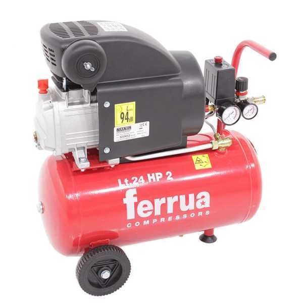 Ferrua RC2/24 - Elektrischer Kompressor mit Wagen - Motor 2 PS - 24 Lt Druckluft im Angebot
