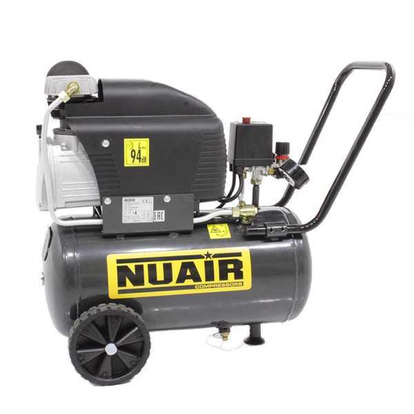 Nuair FC2/24 S - Elektrischer Kompressor mit Wagen - Motor 2 PS - 24 Lt - Druckluft im Angebot