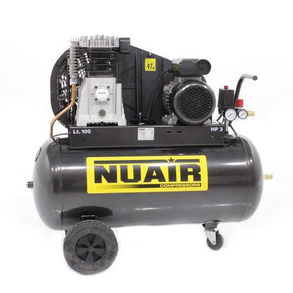 Nuair B3800B/100 CM3 - Elektrischer Kompressor mit Riemenantrieb - Motor 3PS - 100 Lt im Angebot