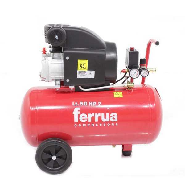 Ferrua RC 2 50 CM2 - Elektrischer Kompressor mit Wagen - Motor 2 PS - 50 Lt Druckluft im Angebot