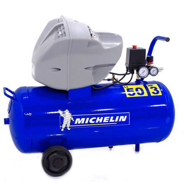 Michelin MB 50 6000 U - Elektrischer Kompressor mit Wagen - Motor 3 PS - 50 Lt - Druckluft im Angebot