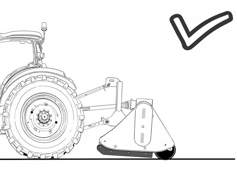 Seitlicher B&ouml;schungsmulcher mit Arm f&uuml;r Traktor, mittel-leichte Baureihe, AgriEuro CE SPECIAL 112 M - f&uuml;r linksdrehende Zapfwelle (gegen Uhrzeigersinn