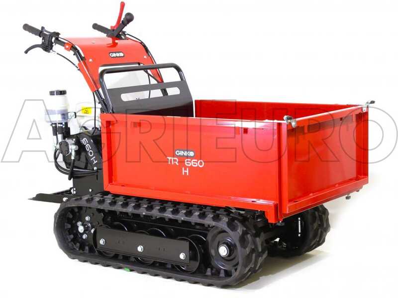 Raupendumper GINKO TR 660 ausziehbare Bordw&auml;nde, hydraulisches Kippen, Motor Honda GX 200