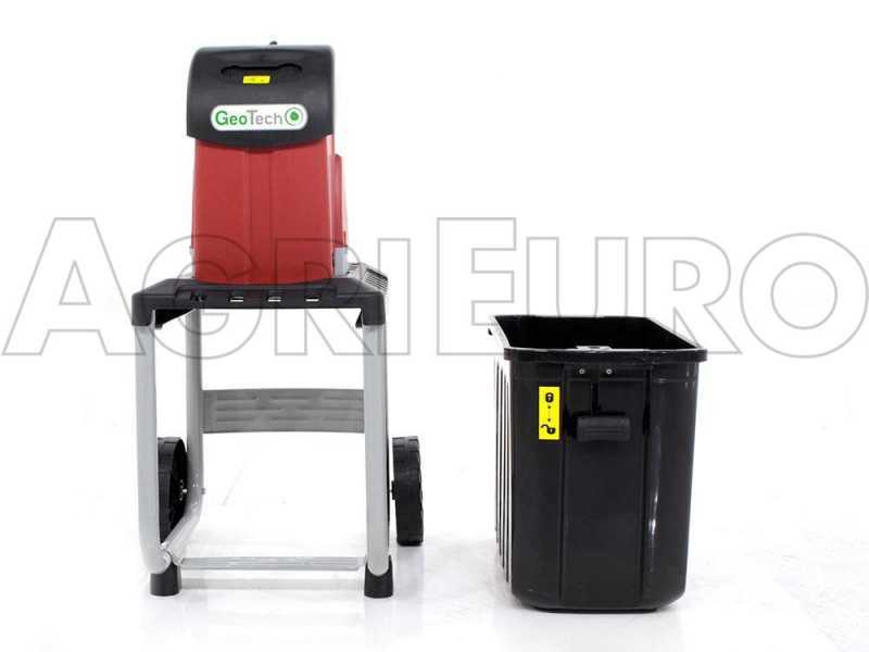 Elektro H&auml;cksler GeoTech ESB 2800 BLADES - Elektro H&auml;cksler - mit umkehrbaren Messern und Auffangwanne