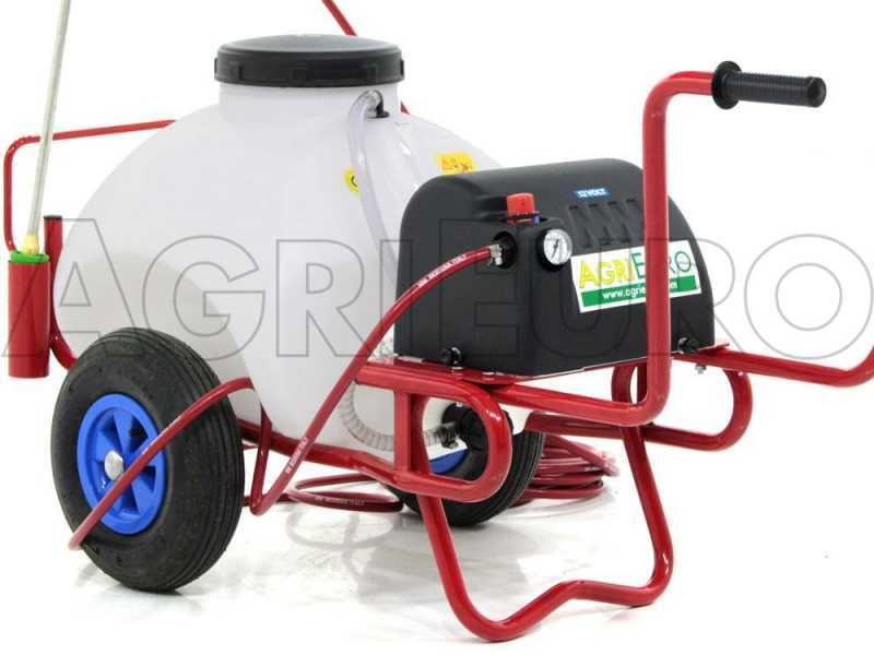 Karrenspritze mit Batterie 12V, 70 Lt PRO - Elektrische Karrenspritze