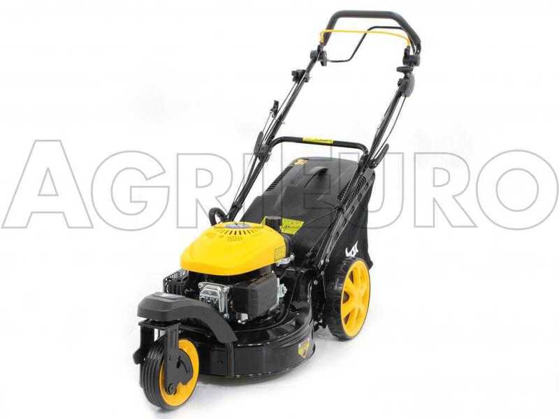Benzinrasenm&auml;her Mowox PM 4645 S Trike, vorderes Drehrad und Radantrieb