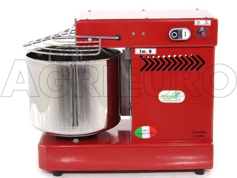 Famag IM 8/230 10 Geschwindigkeiten Rot &ndash; Spiralknetermaschinen 8 kg