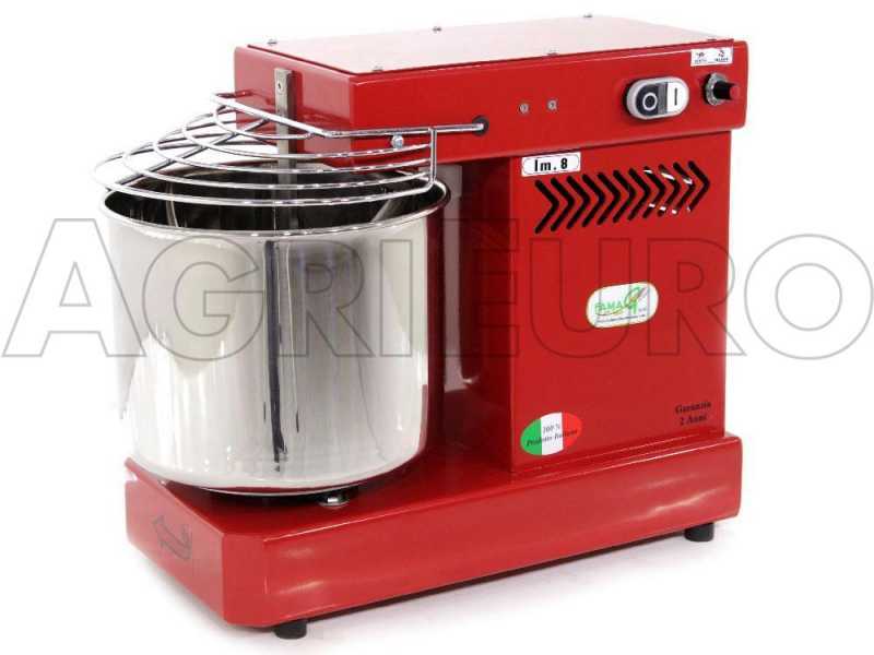 Famag IM 8/230 10 Geschwindigkeiten Rot &ndash; Spiralknetermaschinen 8 kg