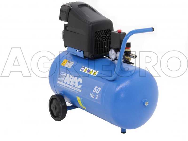 ABAC MONTECARLO L20 - Einphasiger elektrischer Luftkompressor - Motor 2 PS - 50 lt