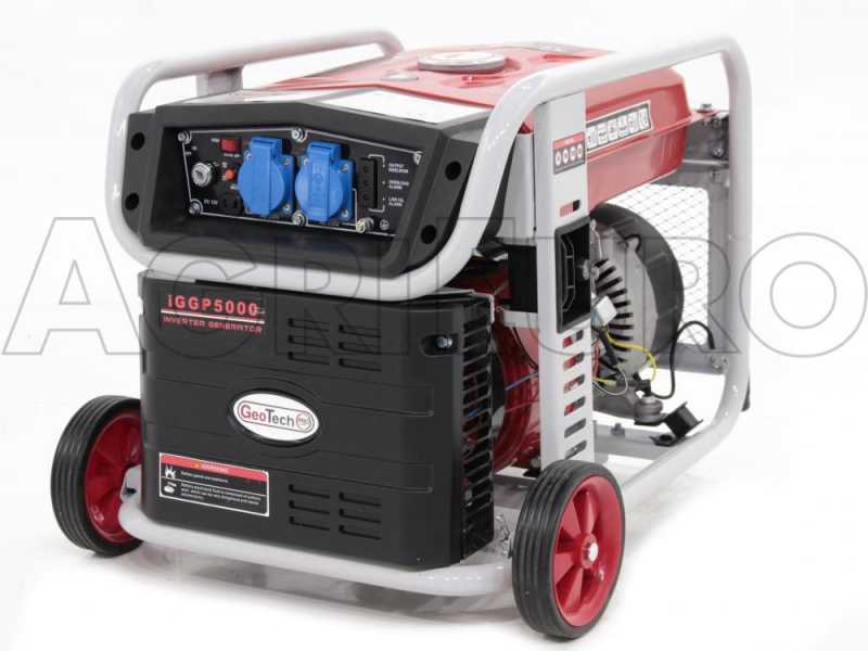 GeoTech iGGP5000 - Inverter-Stromerzeuger mit R&auml;dern 4 kW - Dauerleistung 3.5 kW - 230V