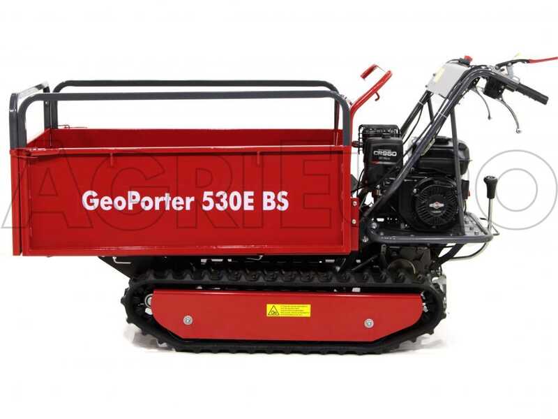 GeoTech Pro Raupendumper GeoPorter 530E BS CR950 mit ausziehbaren Seitenw&auml;nden - 500 kg