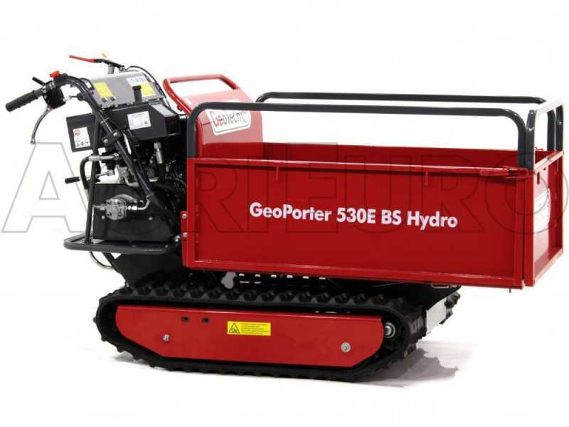 GeoPorter 530E BS Hydro - Raupentransporter - 10 PS - Hydraulisches Kippsystem, Ladekapazit&auml;t 500 kg