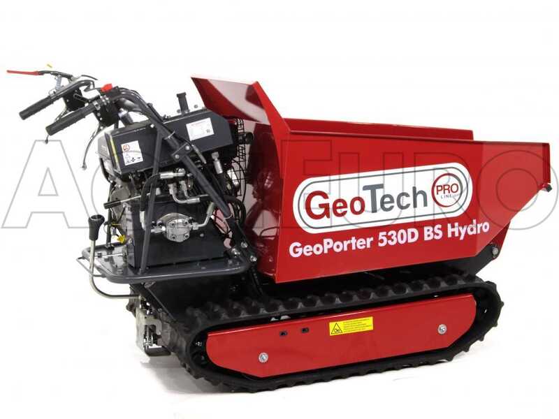 Raupendumper GeoTech Pro GeoPorter 530D BS Hydro - 12 PS - Hydraulisches Kippsystem - Ladekapazit&auml;t 500 kg