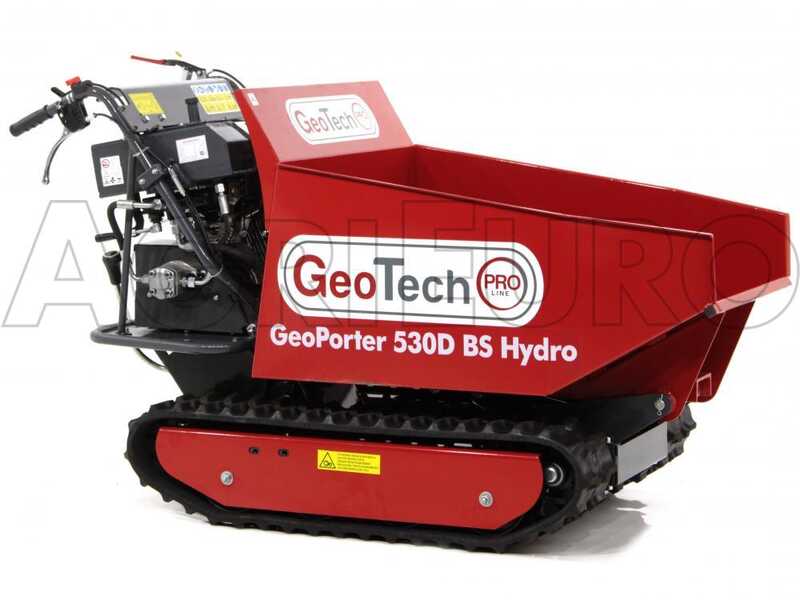 Raupendumper GeoTech Pro GeoPorter 530D BS Hydro - 12 PS - Hydraulisches Kippsystem - Ladekapazit&auml;t 500 kg