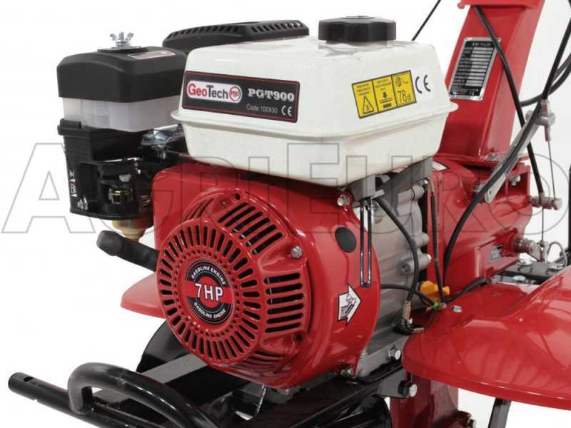 GeoTech-Pro PGT 900 - 7 PS benzinbetriebene Gartenfr&auml;se mit 2+1 Getriebe und Zahnrad&uuml;bersetzung