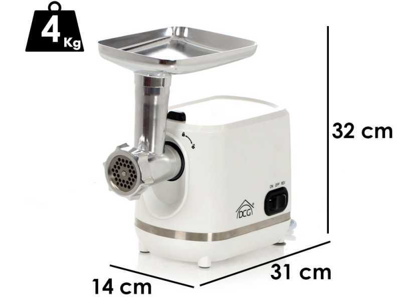 DCG FW2695 - Elektrischer Fleischwolf  -  Messer aus Edelstahl, elektrischer Motor - 230 V