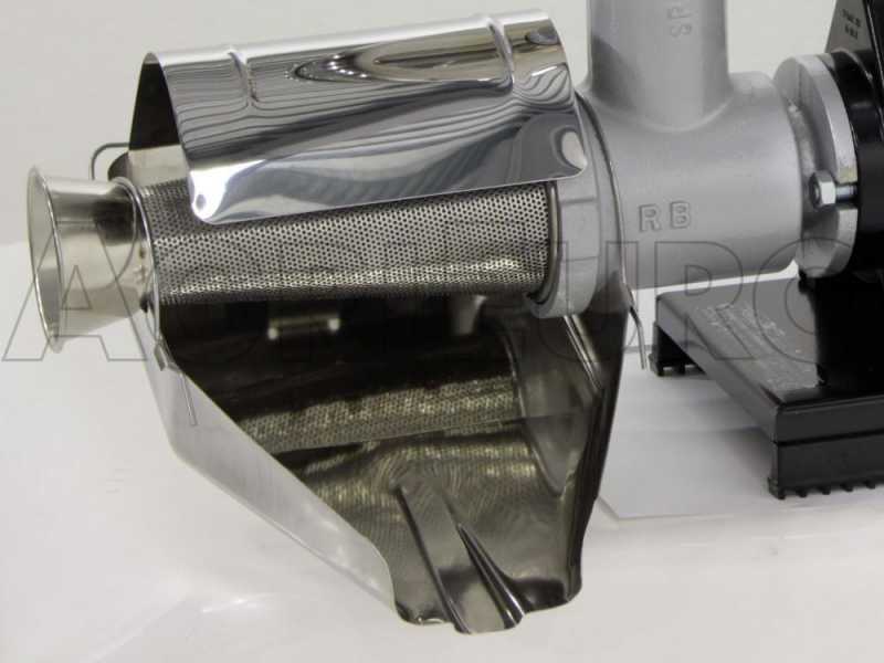 Tomatenpresse Reber 9000 NP INOX- N.5 - elektrischer Profi Induktionsmotor - 1200W-  Standard-Getriebemotor