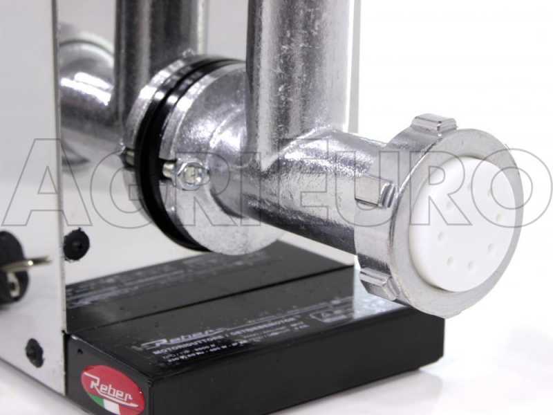 Nudelpresse Reber 9070NSP  INOX - Professioneller elektrischer Induktionsmotor 1200W - Standard-Getriebemotor