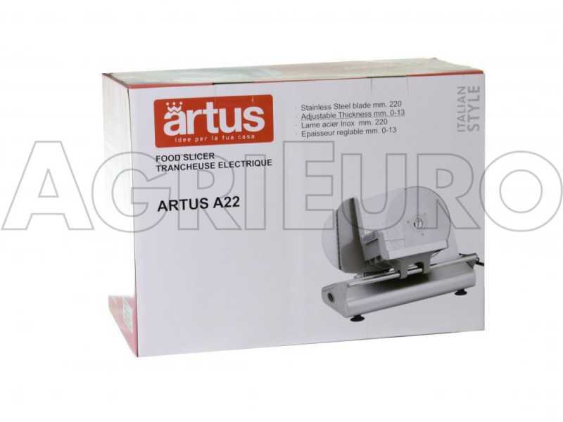 Artus AF22 - Aufschnittmaschine  mit ausziehbarem Messer 220 mm, 150W