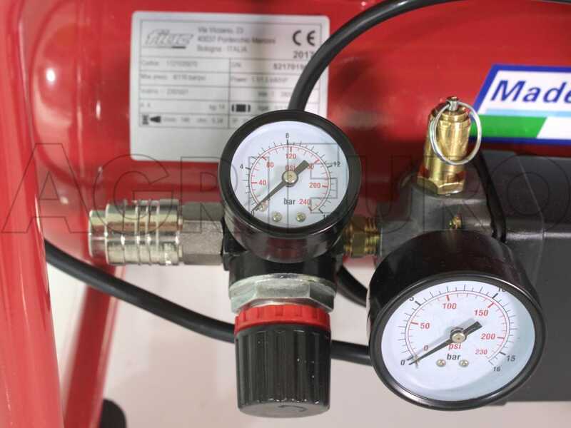 FIAC AIR 6/F-201 &ndash; Tragbarer, &ouml;lfreier Einphasen-Elektroluftkompressor &ndash; 1,5-PS-Motor &ndash; 6 Liter
