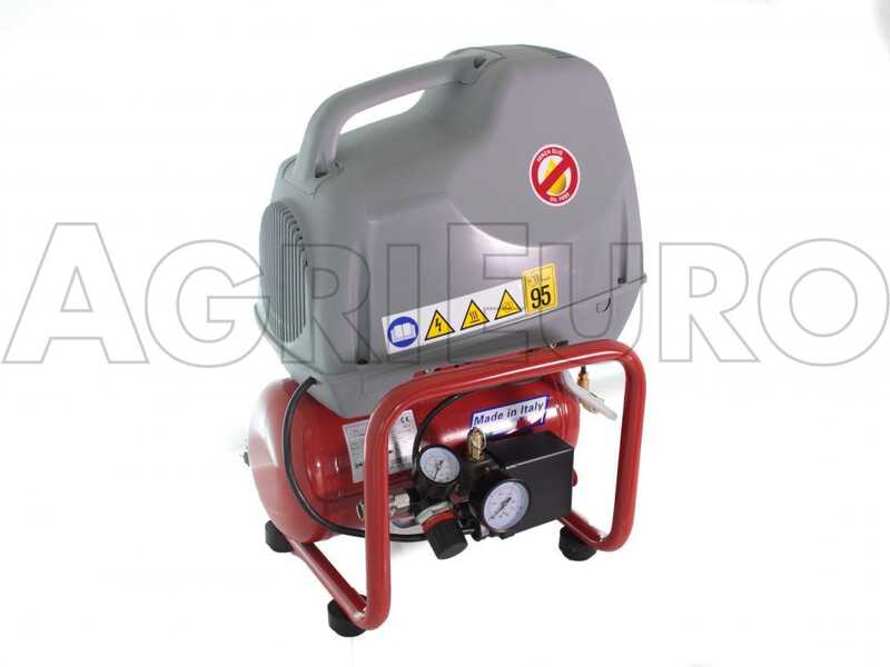 FIAC AIR 6/F-201 &ndash; Tragbarer, &ouml;lfreier Einphasen-Elektroluftkompressor &ndash; 1,5-PS-Motor &ndash; 6 Liter
