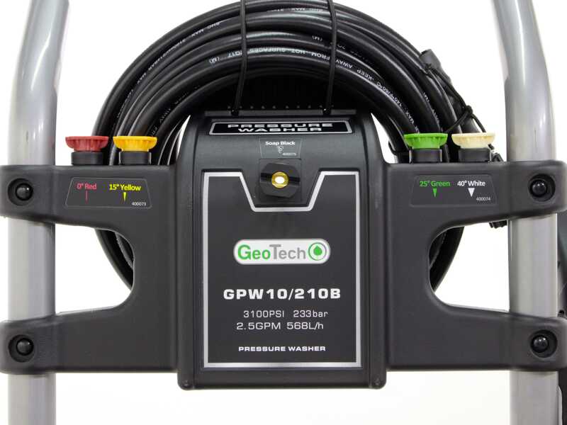 GeoTech GPW 10/210 B &ndash; Benzin Hochdruckreiniger &ndash; 233 bar &ndash; 568 l/h &ndash; Motor Ducar DH208