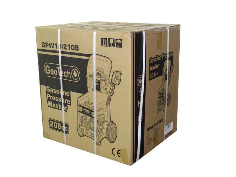 GeoTech GPW 10/210 B &ndash; Benzin Hochdruckreiniger &ndash; 233 bar &ndash; 568 l/h &ndash; Motor Ducar DH208