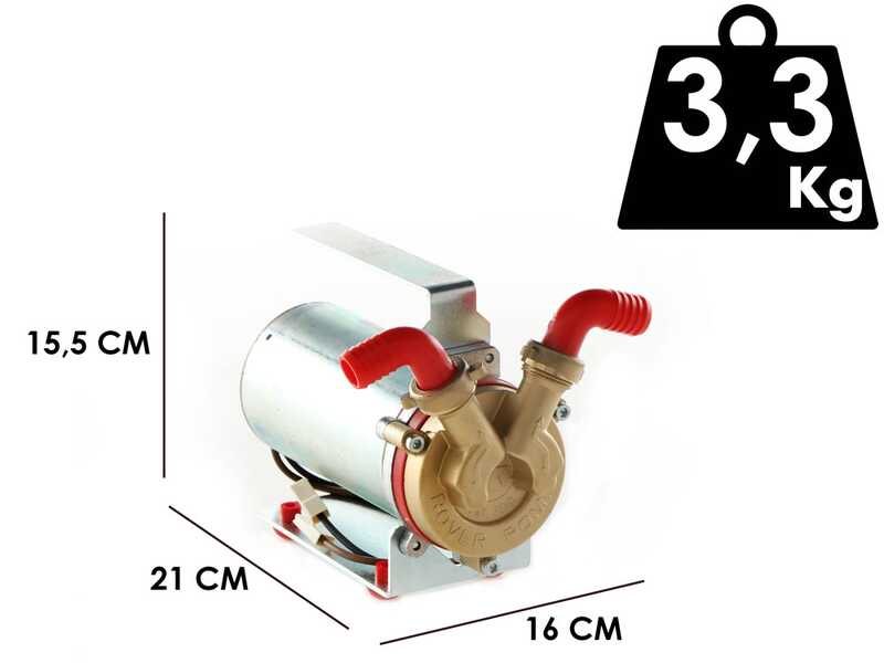 Rover Marina Mini 20 - Elektrische Umf&uuml;llpumpe aus Bronze - 24V
