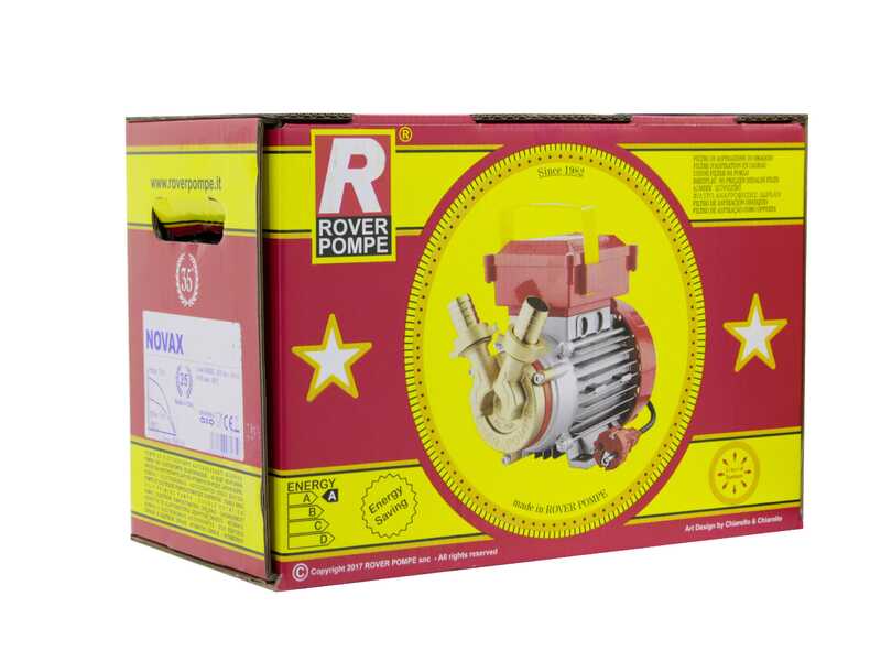 Rover Novax 25 B &ndash; Elektrische Umf&uuml;llpumpe &ndash; Elektropumpe f&uuml;r hei&szlig;e Fl&uuml;ssigkeiten und Bier &ndash; 230 V