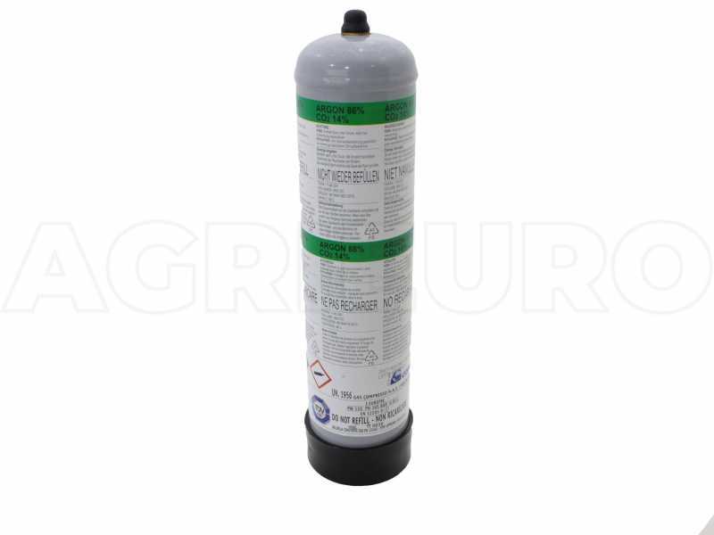 Nicht nachf&uuml;llbare Gasflasche Argon/CO2 - 1 Liter