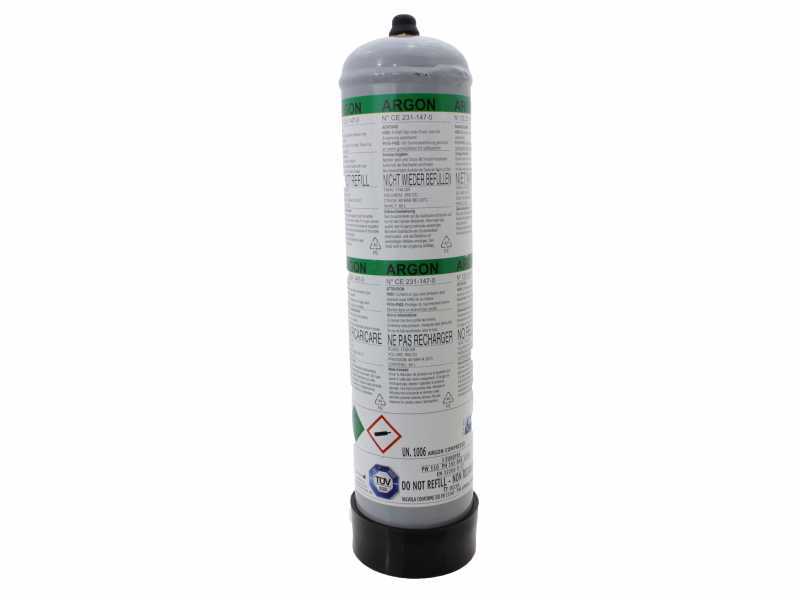 Nicht nachf&uuml;llbare Gasflasche Argon - 1 Liter