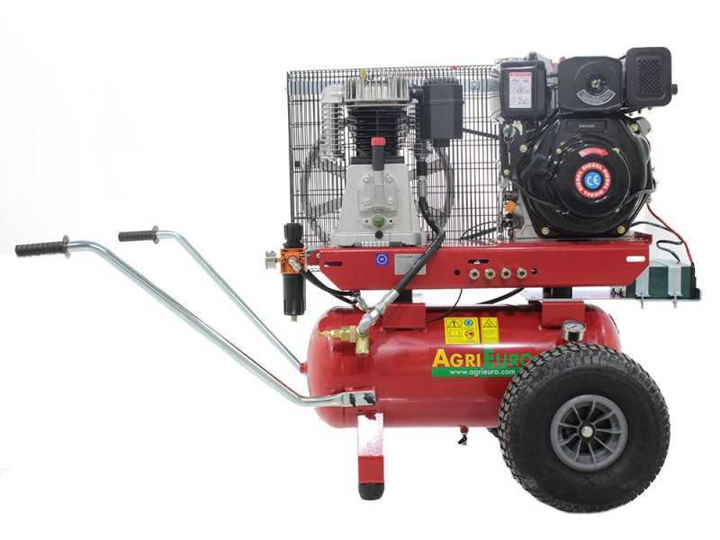 Premium Line GVD 50/700 AE Kolbenkompressor mit Diesel Motor - elektrischer Antrieb