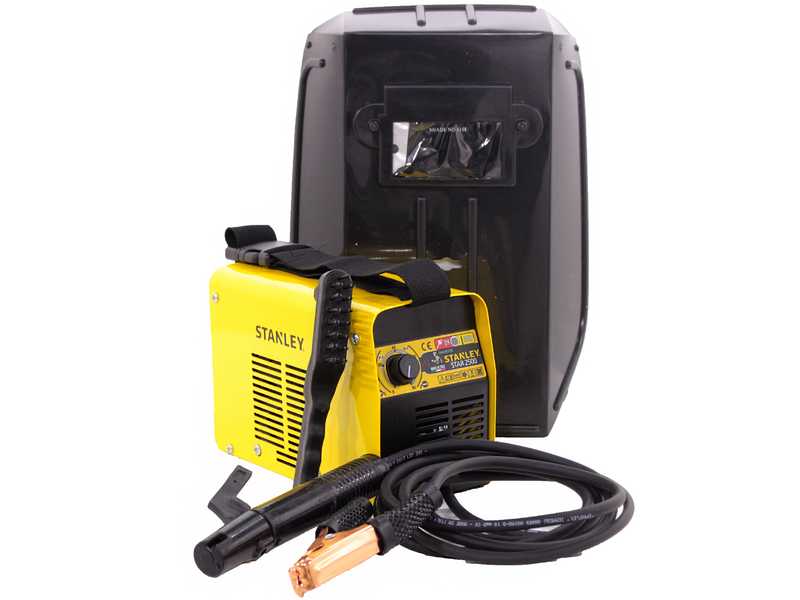 Inverter-Schwei&szlig;ger&auml;t MMA Stanley STAR 2500 - 100 A - 230V - Verwendung 45%@100A - komplettes Kit