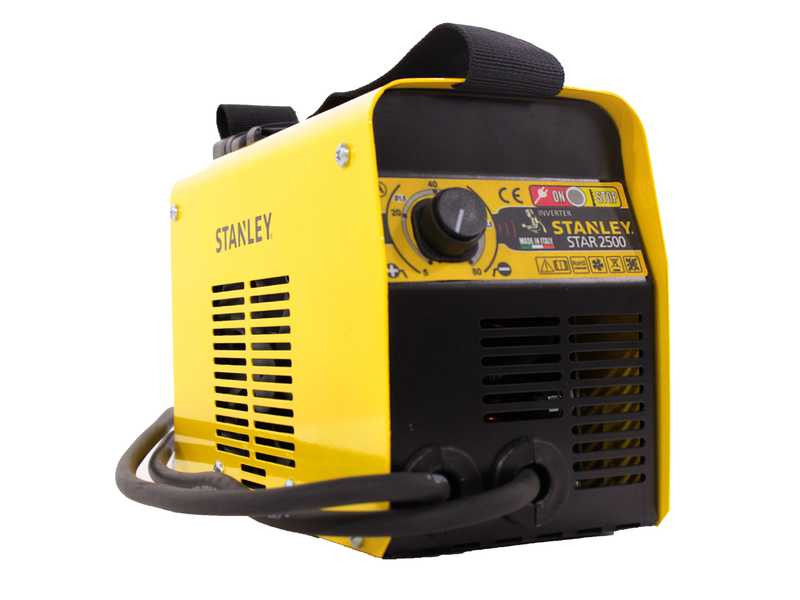 Inverter-Schwei&szlig;ger&auml;t MMA Stanley STAR 2500 - 100 A - 230V - Verwendung 45%@100A - komplettes Kit