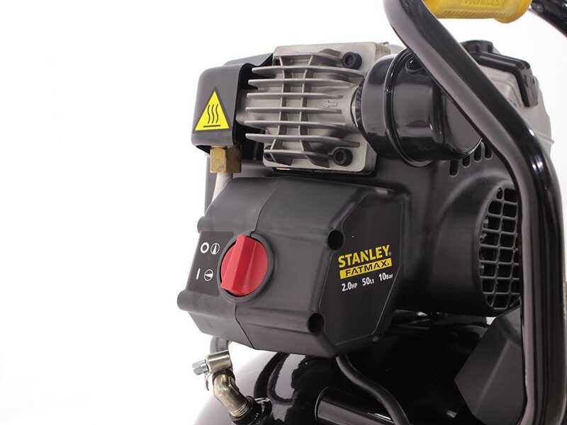 Stanley Fatmax HY 227/10/50V - Elektrischer Kompressor mit Wagen - Motor 2 PS - 50 Lt