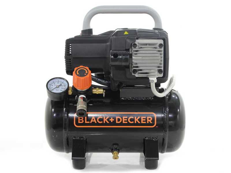 Black &amp; Decker BD195 6 NK - Elektrischer kompakter tragbarer Kompressor - Motor 1.5PS - 8 Bar oilless