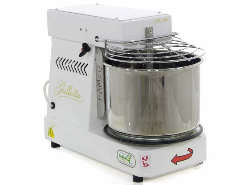 Spiralkneter Famag Grilletta IM 5-S einphasig - Kippbarer Kopf - 5 Kg